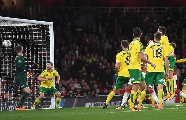 Eddie Nketiah Scores Arsenal's Second Goal Against Norwich City in Carabao Cup