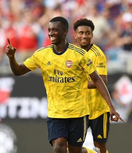 Eddie Nketiah Scores Arsenal's Second Goal in 2019 International Champions Cup Match Against ACF Fiorentina