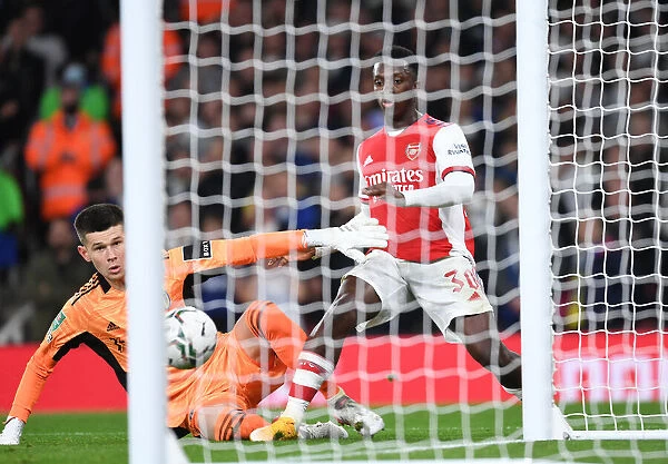 Eddie Nketiah Scores His Second: Arsenal Triumphs Over Leeds United in Carabao Cup