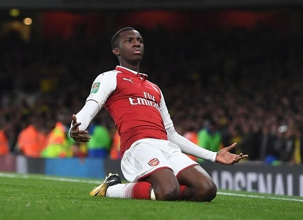 Eddie Nketiah Scores His Second Goal: Arsenal's Victory Over Norwich City in Carabao Cup 2017-18