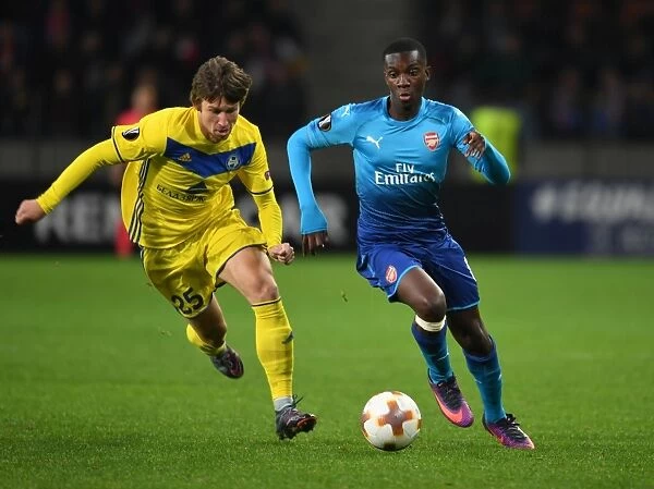 Eddie Nketiah vs Dmitri Baga: Clash in the Europa League between Arsenal and BATE Borisov