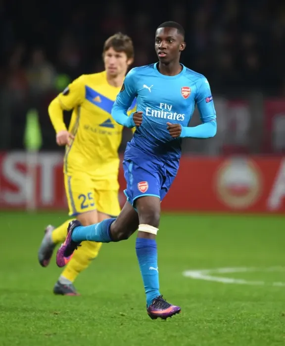 Framed Print : Eddie Nketiah's Europa League Debut: Arsenal vs. BATE Borisov Framed Print : Eddie Nketiah's Europa League Debut: Arsenal vs. BATE Borisov