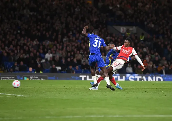 Framed Print : Eddie Nketiah's Hat-Trick: Arsenal's Thrilling 3-2 Comeback Victory Over Chelsea in the Premier League 2021-22 Framed Print : Eddie Nketiah's Hat-Trick: Arsenal's Thrilling 3-2 Comeback Victory Over Chelsea in the Premier League 2021-22