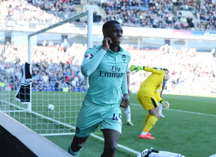 Framed Print : Eddie Nketiah's Hat-Trick: Arsenal's Victory Over Burnley (May 2019)