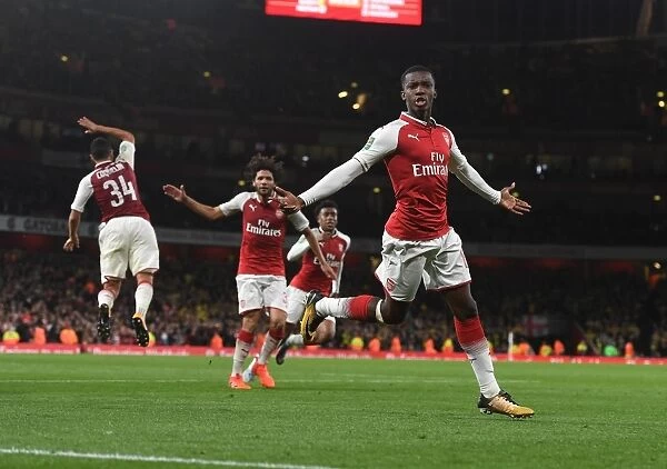 Eddie Nketiah's Thrilling Goal: Arsenal Advance in Carabao Cup against Norwich City