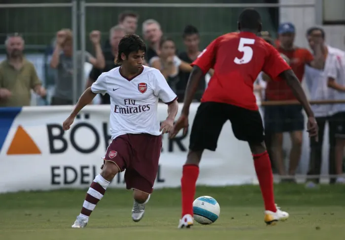 Framed Print : Eduardo's Triumph: Arsenal Crushes Genclerbirligi 3-0 at Bad Waltersdorf Training Camp, 2007