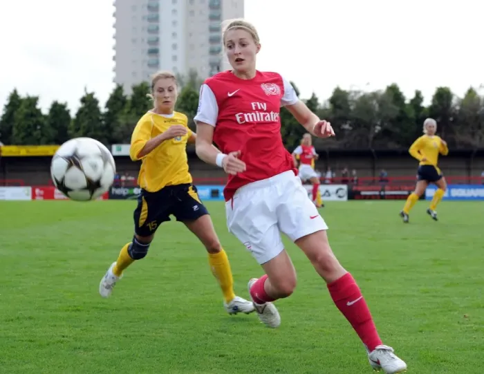 Framed Print : Ellen White (Arsenal). Arsenal Ladies 6: 0 Bobruichanka. Womeans UEFA Champions League Framed Print : Ellen White (Arsenal). Arsenal Ladies 6: 0 Bobruichanka. Womeans UEFA Champions League