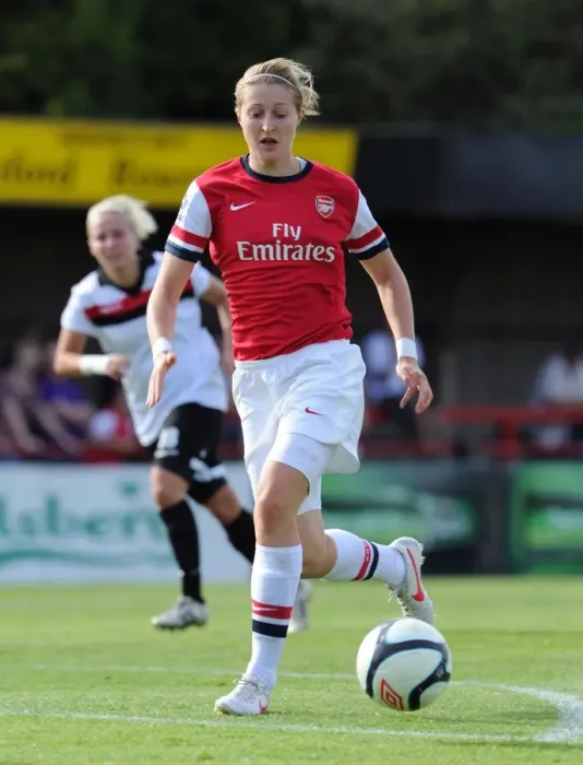 Framed Print : Ellen White: Arsenal Star Faces Off Against Lincoln Ladies in FA WSL Action