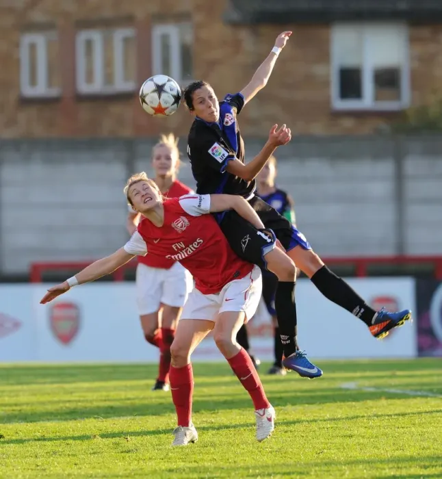 Framed Print : Ellen White's Five-Goal Blitz: Arsenal Women's UEFA Champions League Victory over Rayo Vallecano (9 / 11 / 11)