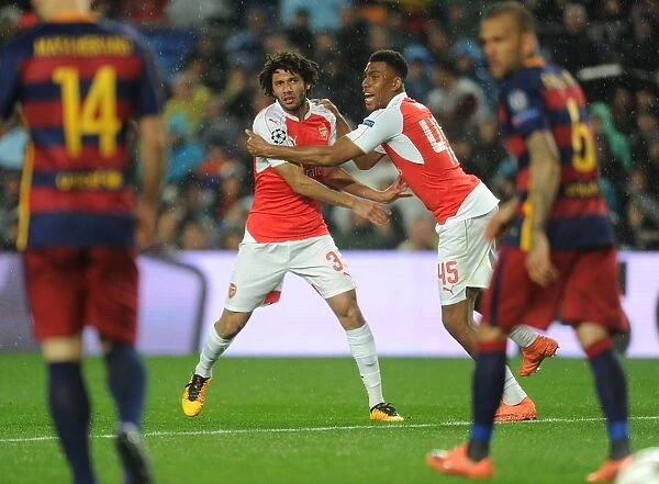 Elneny and Iwobi in Glory: Arsenal's Unforgettable Goal vs. Barcelona, 2015-16