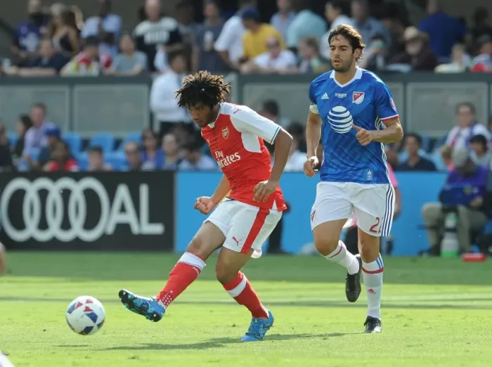 Framed Print : Elneny vs. Kaka: A Midfield Battle at the 2016 MLS All-Star Game Framed Print : Elneny vs. Kaka: A Midfield Battle at the 2016 MLS All-Star Game