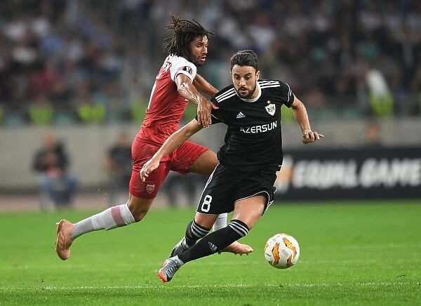 Elneny vs Micel: Clash in UEFA Europa League Match between Qarabag and Arsenal