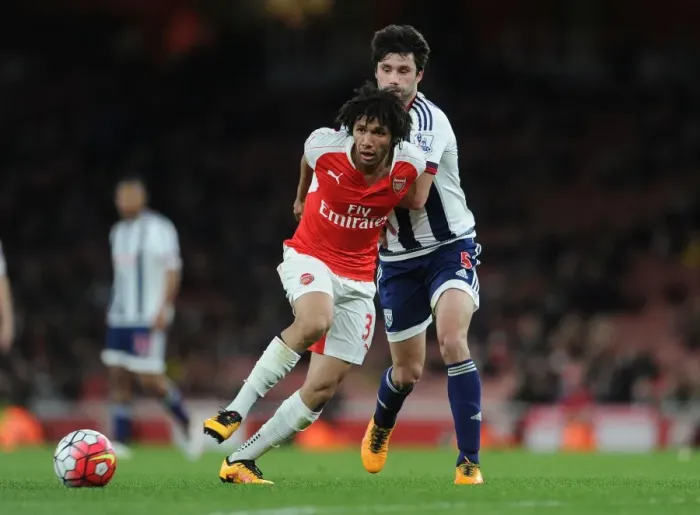 Framed Print : Elneny vs. Yacob: A Midfield Battle at the Emirates - Arsenal vs. West Bromwich Albion, Premier League 2015-16