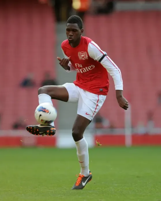 Framed Print : Elton Monteiro (Arsenal). Arsenal U18 1: 0 Chelsea U18. Friendly Match. Emirates Stadium, 23  /  10  /  11