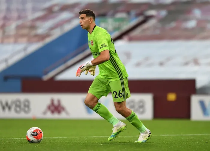 Framed Print : Emi Martinez: In Action Against Aston Villa, Premier League 2019-2020