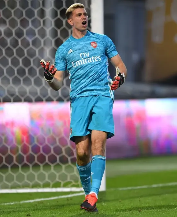 Framed Print : Emi Martinez Saves Penalty in Arsenal's Pre-Season Victory over Angers