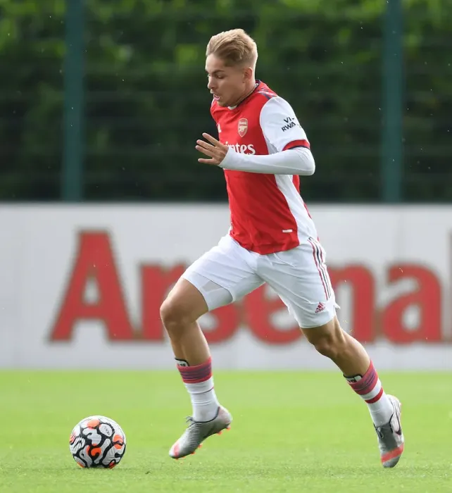 Framed Print : Emile Smith Rowe in Action: Arsenal vs. Watford Pre-Season 2021