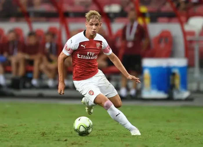 Framed Print : Emile Smith Rowe in Action: Arsenal vs Atletico Madrid, International Champions Cup 2018