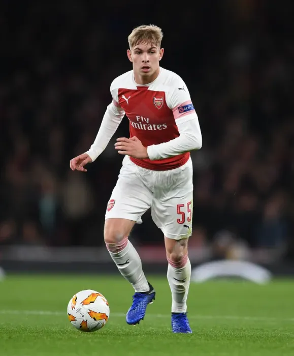 Framed Print : Emile Smith Rowe in Action: Arsenal vs Sporting CP, UEFA Europa League Group E