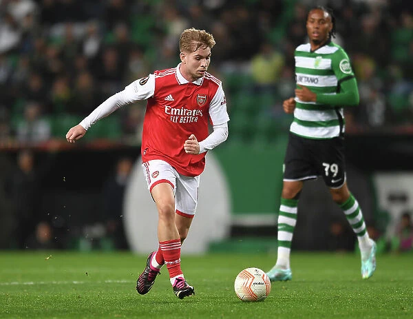 Emile Smith Rowe in Action: Arsenal's Europa League Clash against Sporting CP, Lisbon 2023