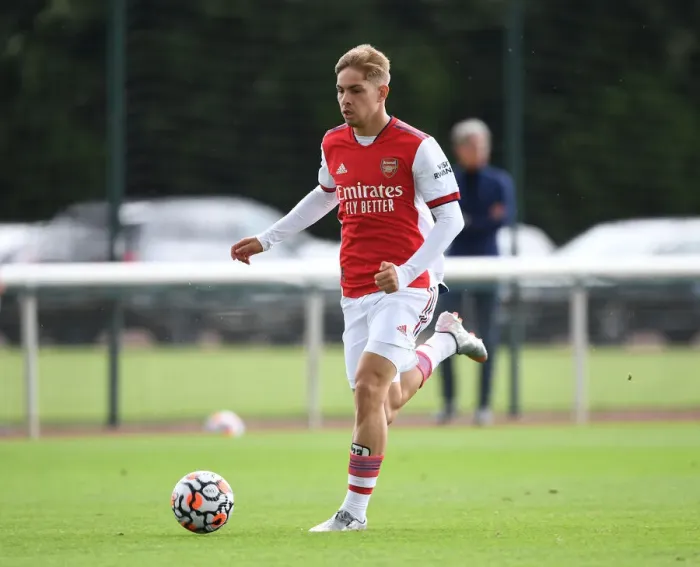 Framed Print : Emile Smith Rowe in Action: Arsenal's Pre-Season Battle against Watford, 2021 Framed Print : Emile Smith Rowe in Action: Arsenal's Pre-Season Battle against Watford, 2021