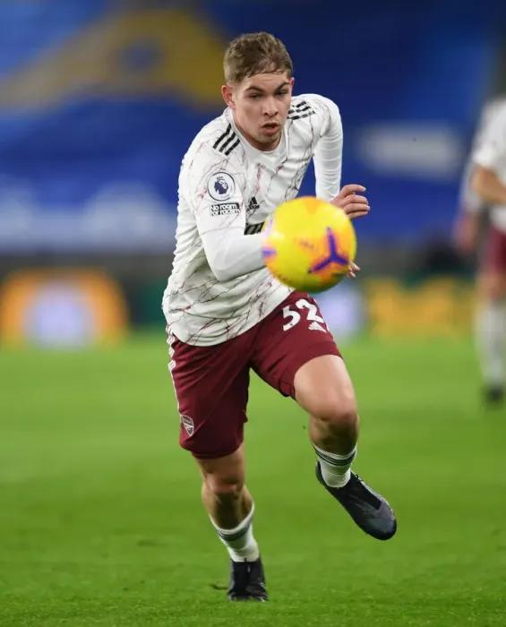 Framed Print : Emile Smith Rowe in Action: Brighton & Hove Albion vs Arsenal, Premier League 2020-21