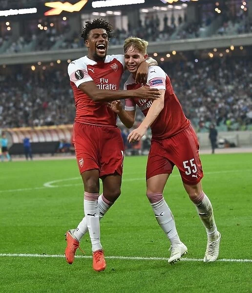 Emile Smith Rowe and Alex Iwobi: Dazzling Duo Strikes Twice in Arsenal's Europa League Victory over Qarabag