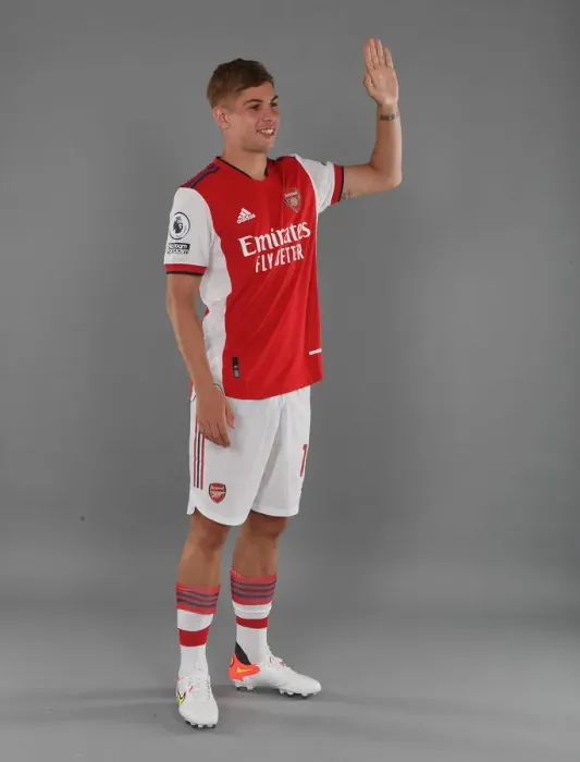 Framed Print : Emile Smith Rowe Kicks Off Arsenal's 2021-22 Season at London Colney Training Ground