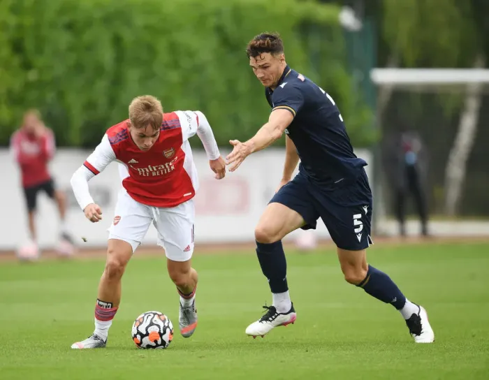 Framed Print : Emile Smith Rowe Outsmarts Jake Cooper: Arsenal's Pre-Season Victory Framed Print : Emile Smith Rowe Outsmarts Jake Cooper: Arsenal's Pre-Season Victory