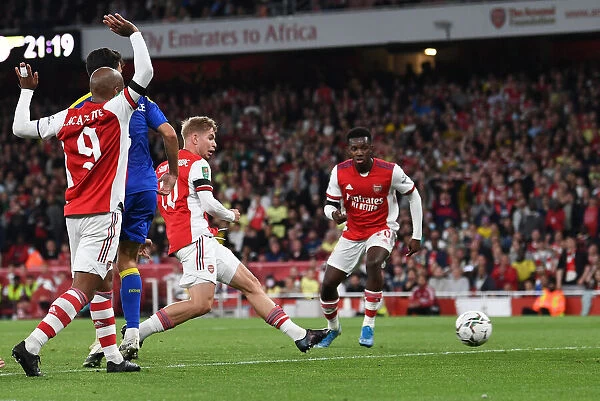 Emile Smith Rowe Scores Arsenal's Second Goal Against AFC Wimbledon in Carabao Cup Third Round