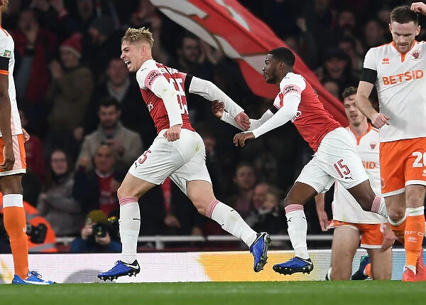Emile Smith Rowe Scores Arsenal's Second Goal vs. Blackpool in Carabao Cup