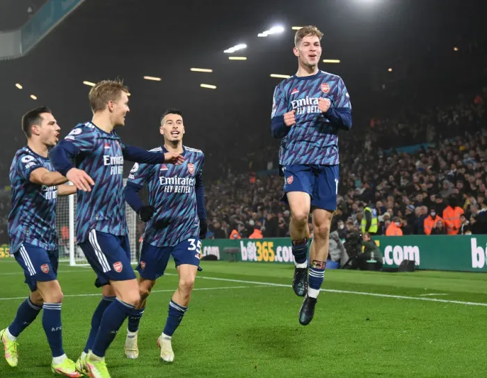 Framed Print : Emile Smith Rowe Scores Fourth: Arsenal's Victory Over Leeds United in Premier League Framed Print : Emile Smith Rowe Scores Fourth: Arsenal's Victory Over Leeds United in Premier League