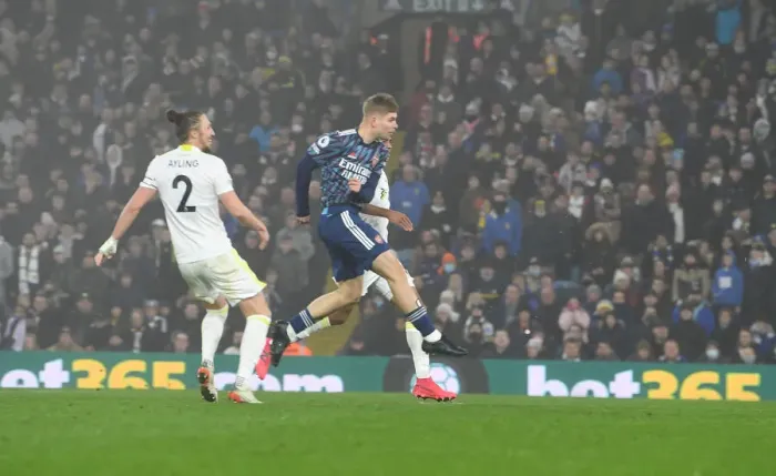 Framed Print : Emile Smith Rowe Scores Fourth Goal: Leeds United vs. Arsenal, Premier League 2021-22 Framed Print : Emile Smith Rowe Scores Fourth Goal: Leeds United vs. Arsenal, Premier League 2021-22