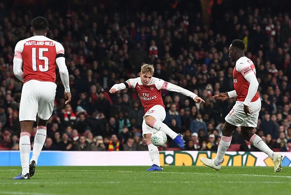 Emile Smith Rowe Scores His Second Goal: Arsenal's Carabao Cup Victory Over Blackpool (October 2018)
