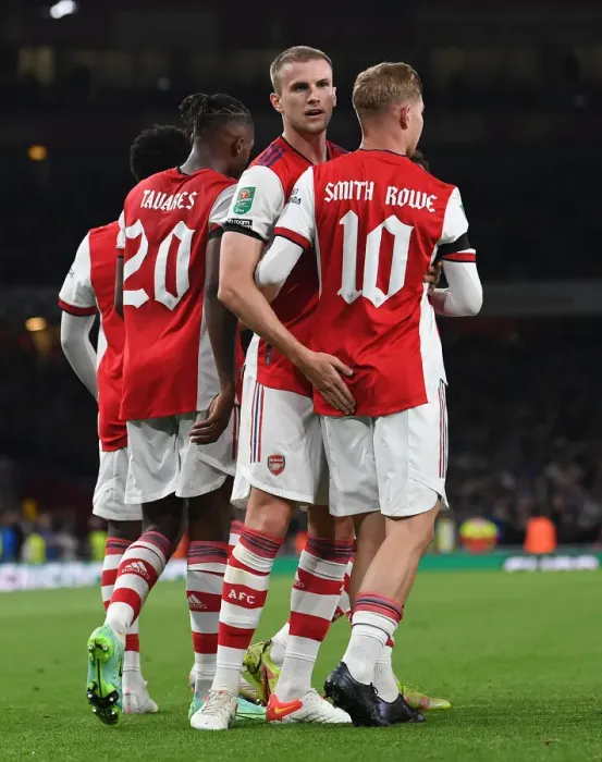 Framed Print : Emile Smith Rowe Scores His Second Goal: Arsenal Advances in Carabao Cup
