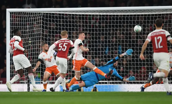 Framed Print : Emile Smith Rowe Scores His Second Goal: Arsenal's Victory over Blackpool in Carabao Cup 2018-19 Framed Print : Emile Smith Rowe Scores His Second Goal: Arsenal's Victory over Blackpool in Carabao Cup 2018-19