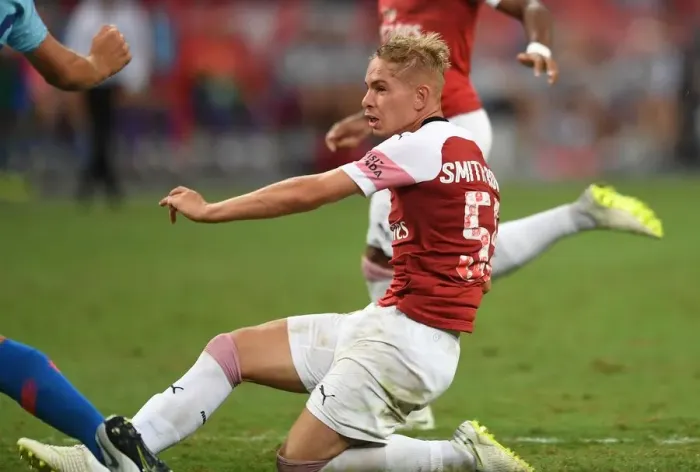 Framed Print : Emile Smith Rowe Scores the Winning Goal: Arsenal vs. Atletico Madrid, International Champions Cup 2018 Framed Print : Emile Smith Rowe Scores the Winning Goal: Arsenal vs. Atletico Madrid, International Champions Cup 2018