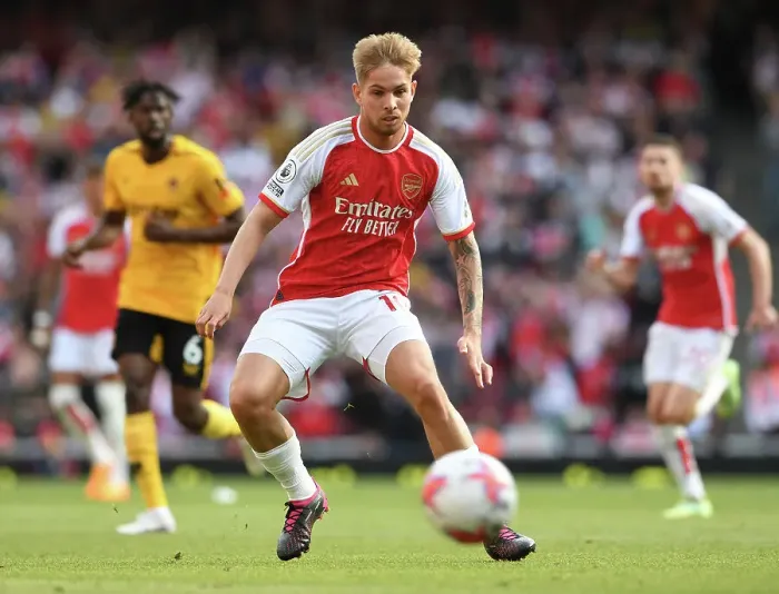 Framed Print : Emile Smith Rowe Shines: Arsenal Secures Victory Over Wolverhampton Wanderers (2022-23)