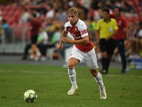 Emile Smith Rowe Shines: Arsenal's Breakout Star in International Champions Cup Clash Against Atletico Madrid, Singapore 2018