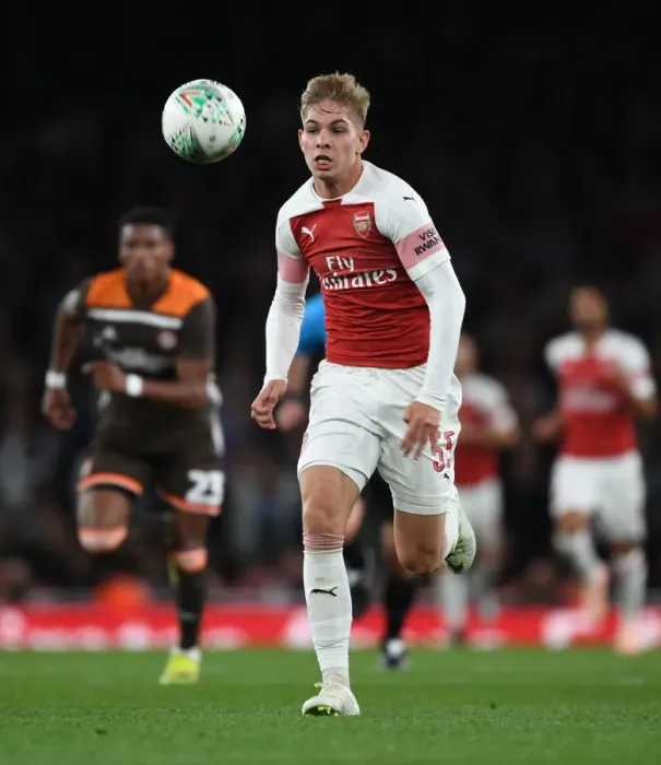 Framed Print : Emile Smith Rowe Shines in Arsenal's Carabao Cup Victory over Brentford