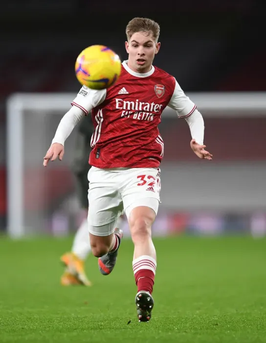 Framed Print : Emile Smith Rowe Shines: Arsenal's Epic Win Against Manchester United in Empty Emirates (Premier League 2020-21)