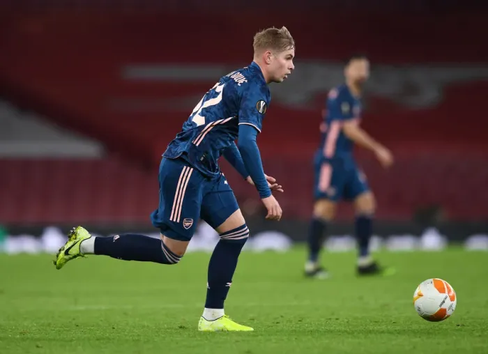 Framed Print : Emile Smith Rowe Shines: Arsenal's Europa League Victory Over Rapid Wien Framed Print : Emile Smith Rowe Shines: Arsenal's Europa League Victory Over Rapid Wien