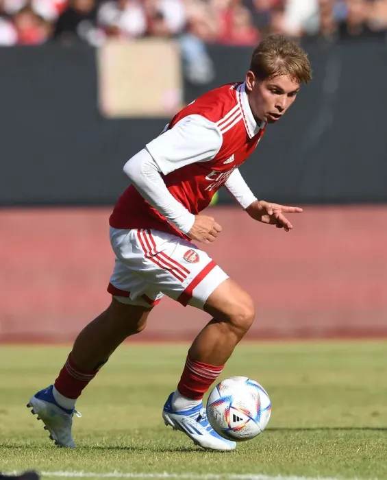 Framed Print : Emile Smith Rowe Shines: Arsenal's Standout Performance vs. 1. FC Nürnberg