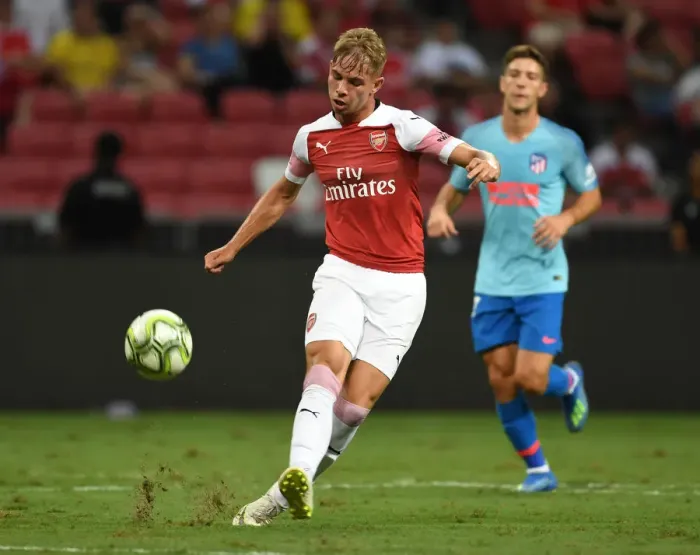 Framed Print : Emile Smith Rowe: Shining Bright in Arsenal's International Champions Cup Clash Against Atletico Madrid Framed Print : Emile Smith Rowe: Shining Bright in Arsenal's International Champions Cup Clash Against Atletico Madrid