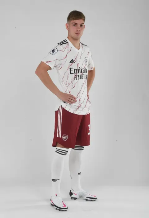 Framed Print : Emile Smith Rowe Training with Arsenal during 2020-21 Season