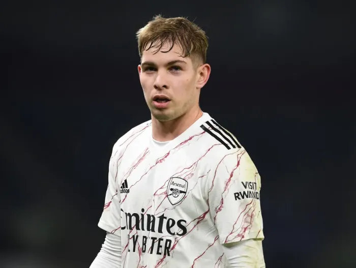Framed Print : Emile Smith Rowe's Brilliant Display: Arsenal's Victory Against Brighton in Empty American Express Community Stadium (Premier League, December 2020)