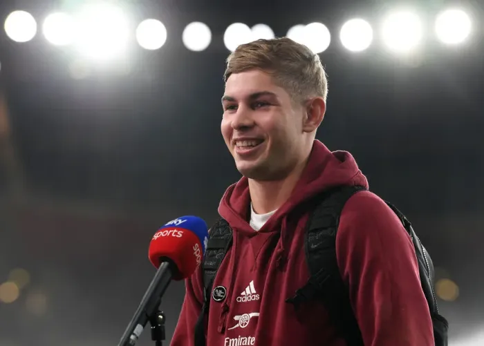 Framed Print : Emile Smith Rowe's Pre-Match Insights: Arsenal Midfielder Previews Aston Villa Clash, Premier League 2021-22