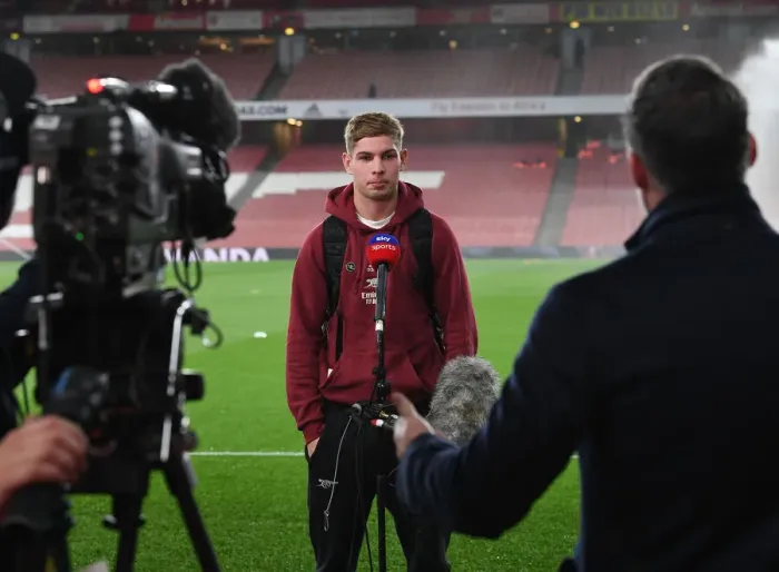 Framed Print : Emile Smith Rowe's Pre-Match Interview: Arsenal's Star Player Readies for Aston Villa Clash in Premier League 2021-22 Framed Print : Emile Smith Rowe's Pre-Match Interview: Arsenal's Star Player Readies for Aston Villa Clash in Premier League 2021-22