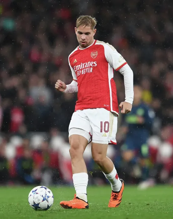 Framed Print : Emile Smith Rowe's Star Performance: Arsenal's Champions League Triumph Over PSV Eindhoven (2023 / 24) Framed Print : Emile Smith Rowe's Star Performance: Arsenal's Champions League Triumph Over PSV Eindhoven (2023 / 24)
