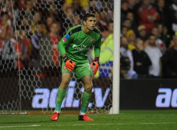 Framed Print : Emiliano Martinez in Action: Arsenal's Goalkeeper Shines in EFL Cup Clash vs. Nottingham Forest, 2016-17 Framed Print : Emiliano Martinez in Action: Arsenal's Goalkeeper Shines in EFL Cup Clash vs. Nottingham Forest, 2016-17